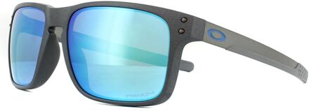 Oakley Zonnebril Holbrook Mix OO9384-10 Steel Prizm Sapphire Gepolariseerd - maat Grijs