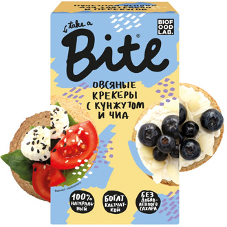 Oat crackers bite with sesame and Chia, 10 PCs/200g bytes