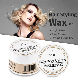 Oba Mud Strong Styling Hair Wax Natural Unisex Fluffy Moisturizing Nourishing (33) 80g