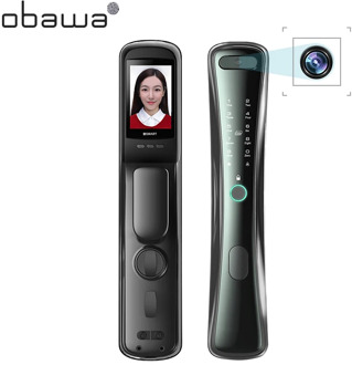 Obawa facial recognition lock with camera face recognition Fingerprint password FRID automatic electronic door lock with screen