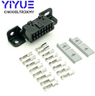 OBD2 16Pin Female Connector Obd 2 Adapter Diagnostic Interface Obd Ii Female Wire Sockets