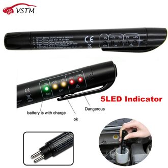 OBD2 Remvloeistof Liquid Tester Pen Met 5 LED Auto Auto Voertuig Gereedschap Diagnostic Tools Mini Remvloeistof Tester