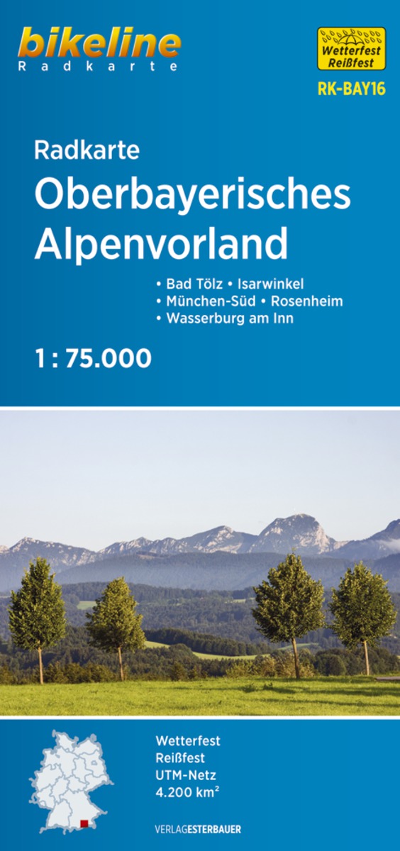 Oberbayerisches Alpenvorland Cycle Map