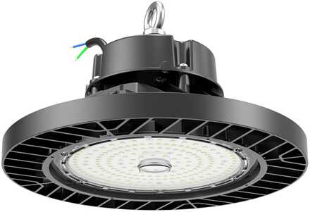 Oberon - LED High Bay - 150 Watt 28.500 Lumen - 190lm/W - 6500K Daglicht wit - IP65 waterdicht - IK09 - 1-10V Dimbaar - Sosen Driver - Ra80 Zwart