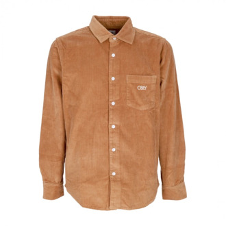 Obey Alledaagse t-Overhemd Obey , Brown , Heren - Xl,L,M,S