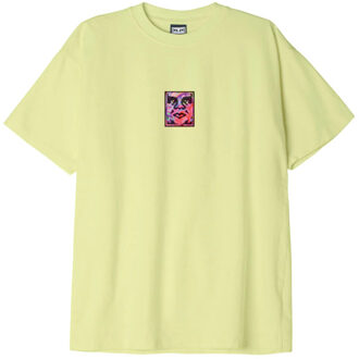 Obey Casual t-shirt heren - maat S Geel