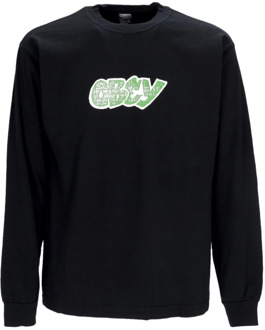 Obey City Watch Dog Longsleeve T-shirt Obey , Black , Heren - Xl,L,M