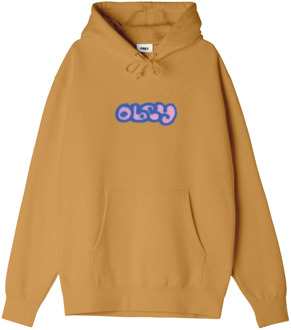 Obey Ear Bug Sun Dial Hoodie Obey , Yellow , Heren - M