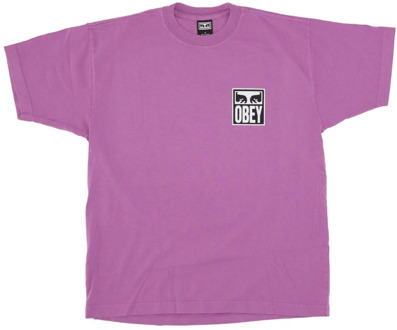 Obey Eyes Icon 2 Mulberry Purple T-Shirt Obey , Purple , Heren - Xl,S,Xs