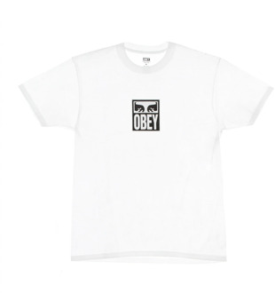 Obey Eyes Icon Classic Tee - Wit Obey , White , Heren - Xl,L