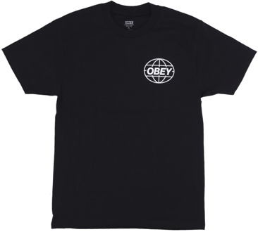 Obey Global Classic Tee - Streetwear Collectie Obey , Black , Heren - Xl,L