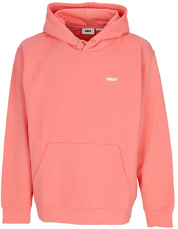 Obey Premium French Terry Hoodie Obey , Pink , Heren - Xl,L,M,S