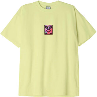 Obey Rainbow Icon Casual T-shirt Heren S Geel