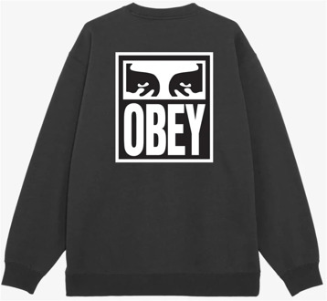 Obey Stijlvolle Sweatshirt voor Mannen Obey , Black , Heren - Xl,L,M,S