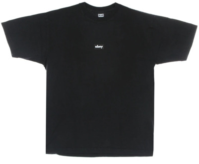 Obey T-Shirts Obey , Black , Heren - XL