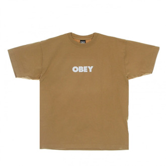 Obey T-Shirts Obey , Brown , Heren - Xl,L,M