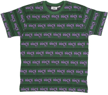Obey T-Shirts Obey , Green , Heren - Xl,L,S