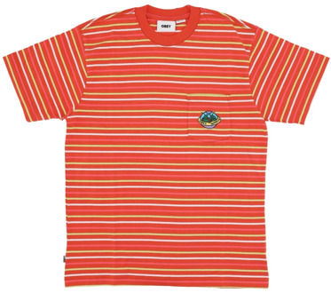 Obey T-Shirts Obey , Orange , Heren - Xl,L,M,S
