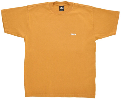 Obey T-Shirts Obey , Orange , Heren - XL