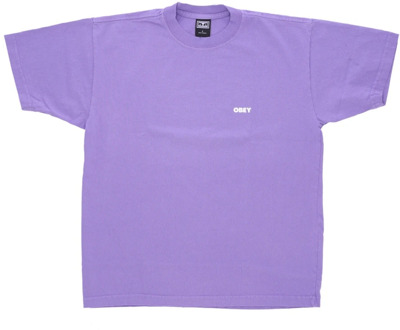 Obey T-Shirts Obey , Purple , Heren - XL