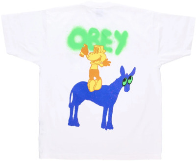 Obey T-Shirts Obey , White , Heren - Xl,L,M
