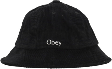 Obey Zwarte Cord Bucket Hat Streetwear Obey , Black , Heren - ONE Size