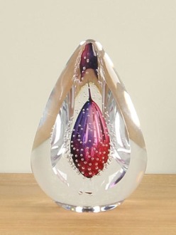 Object glas kristal roze/lila klein, nr. 30