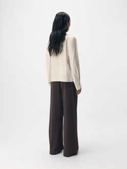 Object Objjacira l/s re bow shirt noos - maat 36 Wit