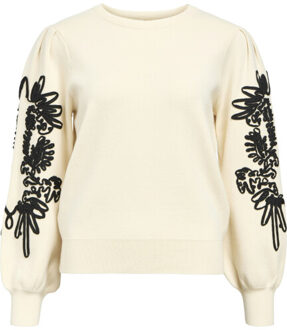 Object Objjoana l/s knit pullover 123 Beige - M