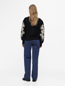 Object Objjoana l/s knit pullover 123 Zwart - M