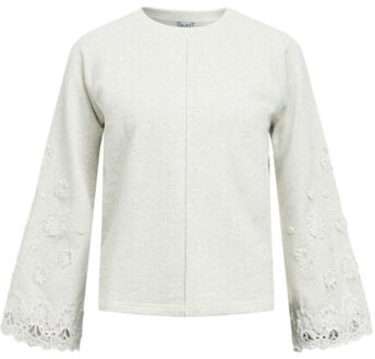 Object objkimia ls re sweat shirt 143 23048409 light grey melange Grijs