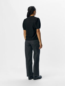 Object Objlaila s/s re top noos - maat XL Zwart