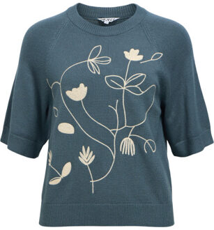 Object Objlaney rubin ss pullover noos - maat M Beige