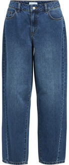 Object Objmiu zoe mw barrel ankle jeans no Blauw - 42-30