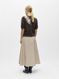 Object Objstar s/s re knit pullover 143 Bruin - M