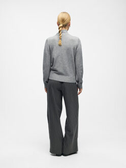 Object Objthess l/s re bow knit pullover n Grijs - XL