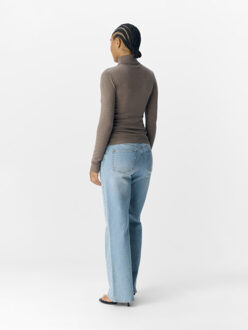 Object Objthess l/s rollneck knit pullover Bruin - XL