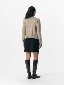 Object Objthess l/s short cardigan noos Beige