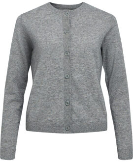 Object Objthess l/s short cardigan noos - maat XL Grijs