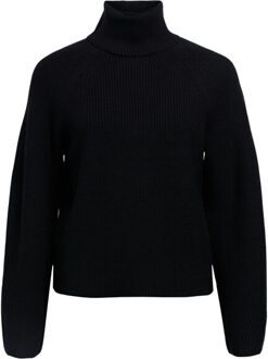 Object Objviola ls lo rollneck knit noos Zwart