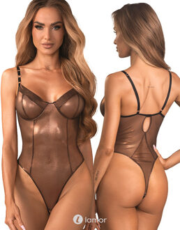 Obsessive Body Ouvert in Brons, Soranna - Maat:: S/M