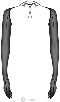 Obsessive Transparante Lange Handschoenen, Euphori - Maat: One Size