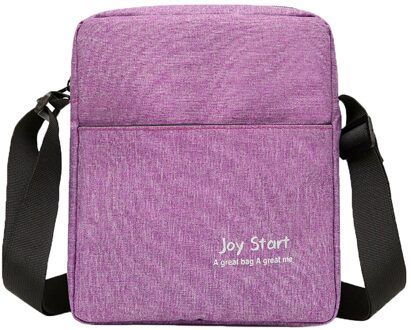 Ocardian Handtassen Mannen Schoudertas Nylon Mode Crossbody Tas Verpakking Multifunctionele Messenger Schouder Handtas M11 paars