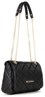 Ocarina Flap Bag nero schoudertas dames Zwart - H 17 x B 25.5 x D 9 cm