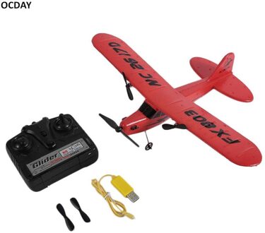 Ocday FX803 Afstandsbediening Rc Vliegtuig Zweefvliegtuig Aerodone Speelgoed Kinderen Audult 150 M Foam Vliegtuig Rood Blauw Batterij Rc Drones