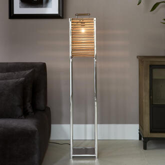 Ocean Cay Shutters Floor Lamp silver