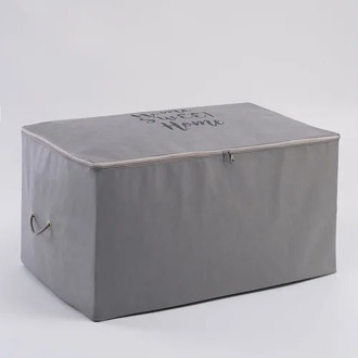 Ocean Home Big size Gray Color Home Sweet Home Printed Storage Bag // 64 X41X35