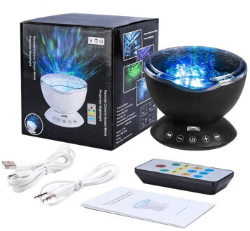 Ocean Wave Sterrenhemel Aurora LED Nachtlampje Projector Luminaria Lamp USB Lamp Nachtlampje Illusion Voor Baby Kinderen