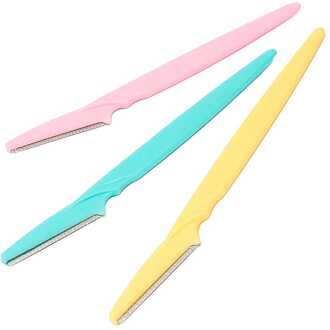 Ociodual 3x Veiligheid Trimmers Haar Haar Vello Met Handvat Voor Scheermes Wenkbrauwen Vorm Remover Blades