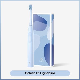 Oclean F1 Sonic Elektrische Tandenborstel Usb Snel Opladen 30 Dagen Batterij Leven Volwassen Ultra Sonic Tandenborstel Met 3 Schoonmaken modi licht blauw